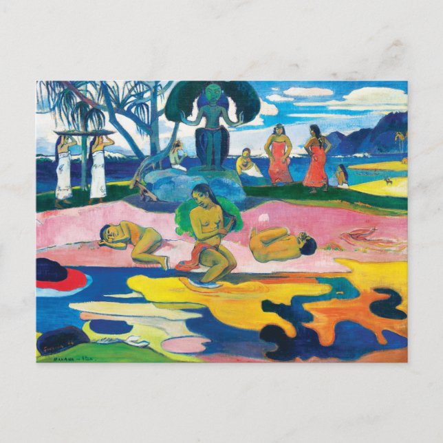 Paul Gauguin Day of the God (Mahana no atua) Art Postcard (Front)