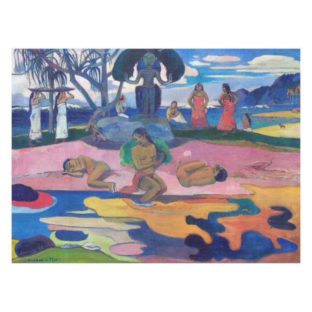 Paul Gauguin - Day of the God / Mahana no atua Tablecloth (Front (Horizontal))