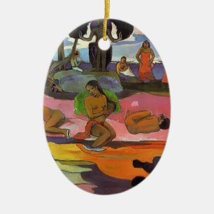 Paul Gauguin- Day of the Gods Ceramic Tree Decoration
