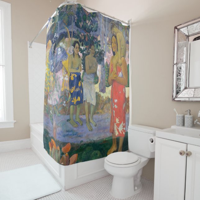 Paul Gauguin - Hail Mary / Ia Orana Maria Shower Curtain (In Situ)