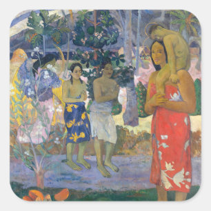 Paul Gauguin - Hail Mary / Ia Orana Maria Square Sticker