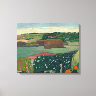 Paul Gauguin - Haystacks in Brittany Canvas Print
