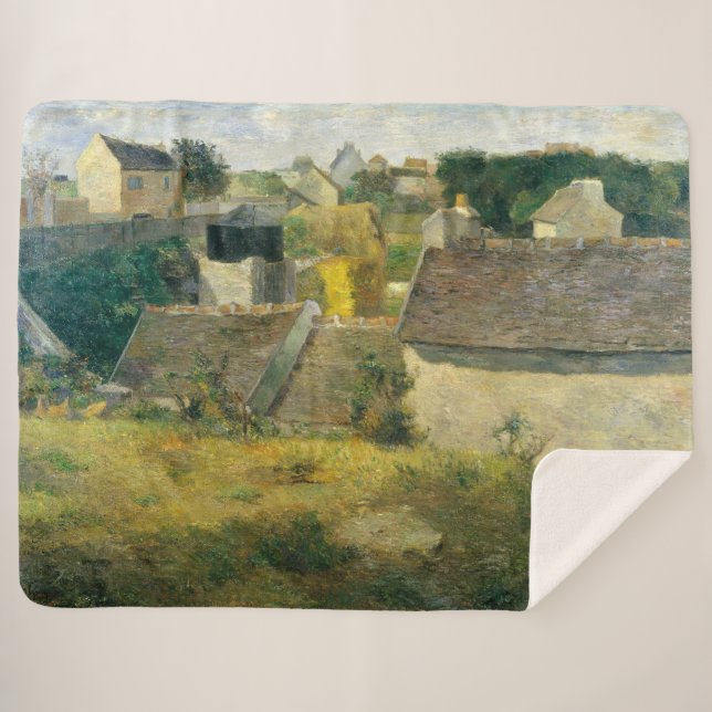 Paul Gauguin Houses at Vaugirard  Sherpa Blanket (Front (Horizontal))