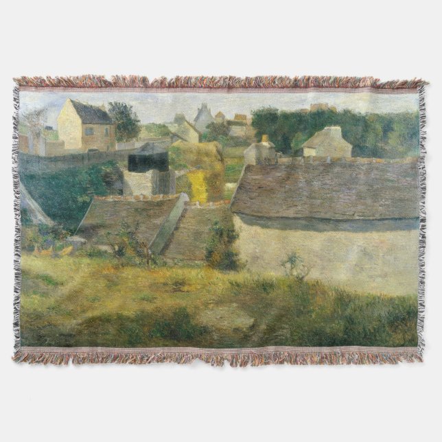 Paul Gauguin Houses at Vaugirard  Throw Blanket (Front)
