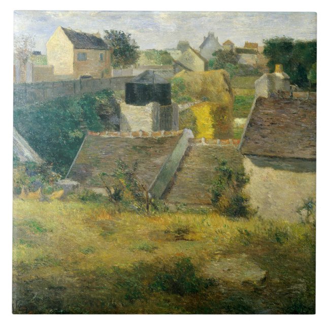 Paul Gauguin Houses at Vaugirard  Tile (Front)