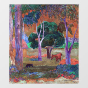 Paul Gauguin - Landscape with a Pig and a Horse