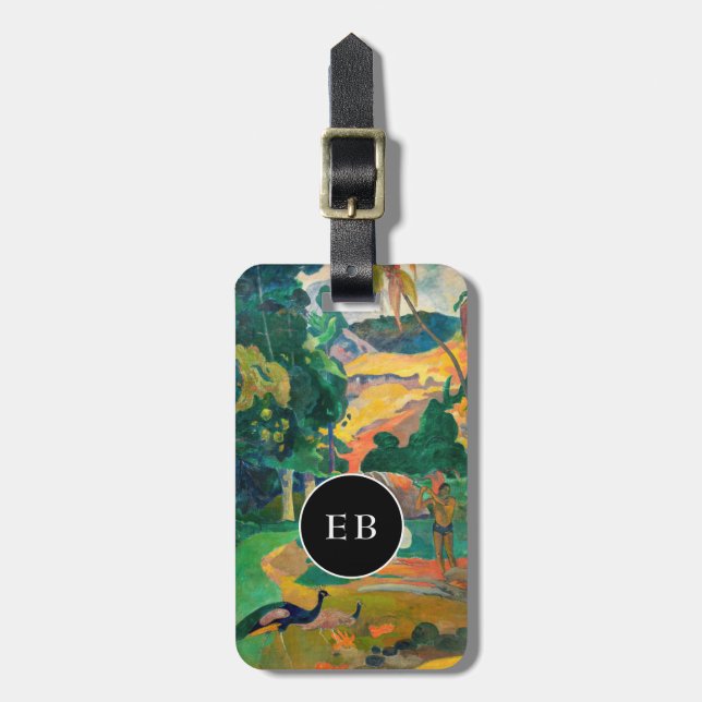 Paul Gauguin - Landscape with Peacocks / Matamoe Luggage Tag (Front Vertical)
