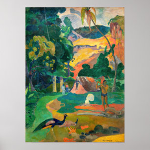 Paul Gauguin - Landscape with Peacocks / Matamoe Poster