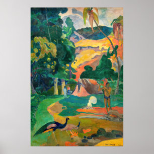 Paul Gauguin - Landscape with Peacocks / Matamoe Poster