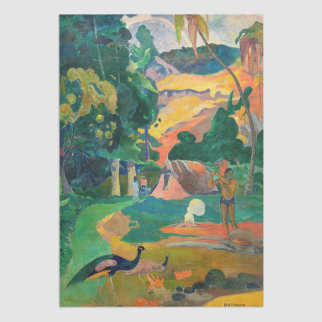 Paul Gauguin - Landscape with Peacocks / Matamoe Tissue Paper (Creator Uploaded)