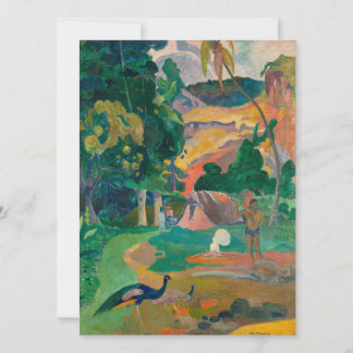 Paul Gauguin Matamoe Landscape with Peacocks