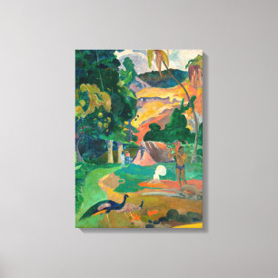 Paul Gauguin Matamoe, Landscape with Peacocks Canvas Print