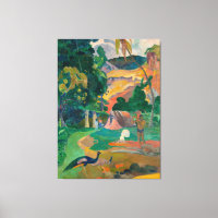 Paul Gauguin Matamoe Landscape with Peacocks