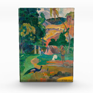 Paul Gauguin Matamoe Landscape with Peacocks Photo Block