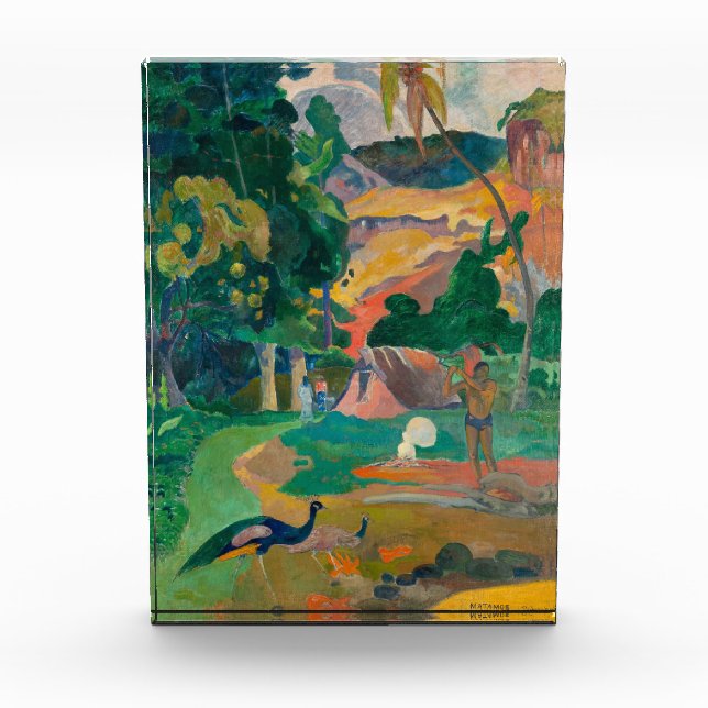 Paul Gauguin Matamoe Landscape with Peacocks Photo Block (Front)