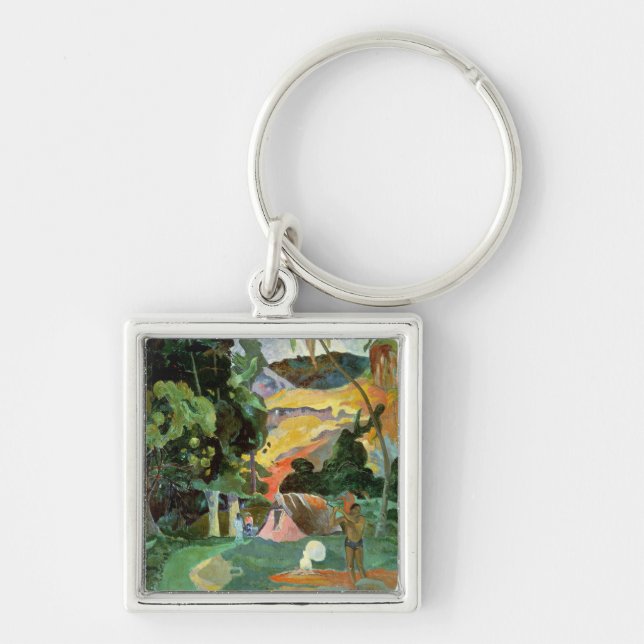 Paul Gauguin | Matamoe or, Landscape with Peacocks Key Ring (Front)