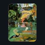 Paul Gauguin | Matamoe or, Landscape with Peacocks Magnet<br><div class="desc">Image Collection Number:  XIR47566  Matamoe or,  Landscape with Peacocks,  1892 (oil on canvas). Gauguin,  Paul (1848-1903) oil on canvas. Pushkin Museum,  Moscow,  Russia .  1892</div>