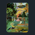 Paul Gauguin | Matamoe or, Landscape with Peacocks Magnet<br><div class="desc">Image Collection Number:  XIR47566  Matamoe or,  Landscape with Peacocks,  1892 (oil on canvas). Gauguin,  Paul (1848-1903) oil on canvas. Pushkin Museum,  Moscow,  Russia .  1892</div>