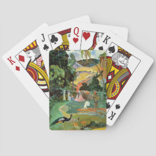 Paul Gauguin Matamoe or, Landscape with Peacocks Playing Cards