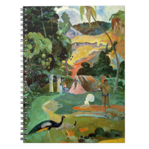 Paul Gauguin   Matamoe or, Landscape with Peacocks Spiral Notebook