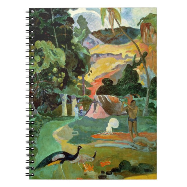 Paul Gauguin | Matamoe or, Landscape with Peacocks Spiral Notebook (Front)
