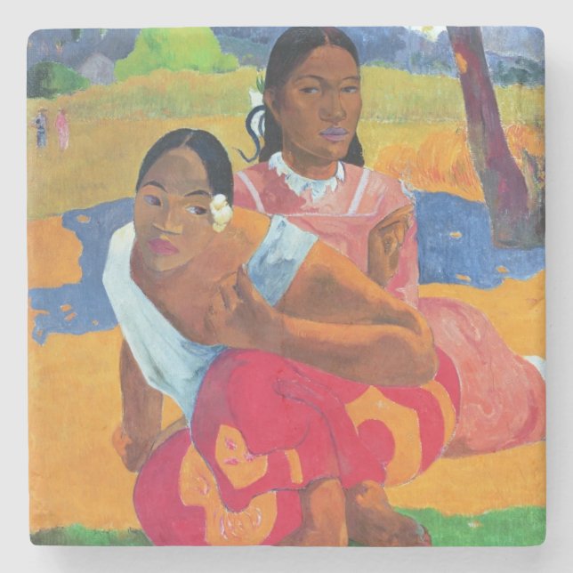 Paul Gauguin | Nafea Faaipoipo (When are you Getti Stone Coaster (Front)