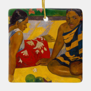 Paul Gauguin - Parau Api / What's New? Ceramic Ornament
