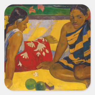Paul Gauguin - Parau Api / What's New? Square Sticker