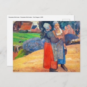 Paul Gauguin - Paysannes Bretonnes Postcard