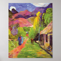 Paul Gauguin Road in Tahiti Vintage Fine Art