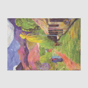 Paul Gauguin Road in Tahiti Vintage Fine Art Tissue Paper