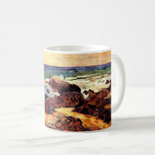 Paul Gauguin - Rocks and Sea, 1886, Coffee Mug