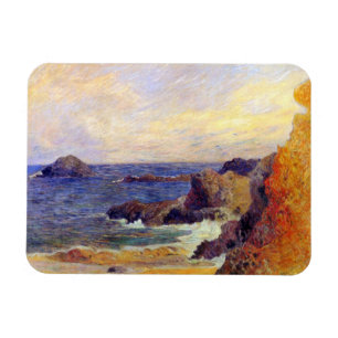 Paul Gauguin - Rocky Coast Fine Art Painting Magnet