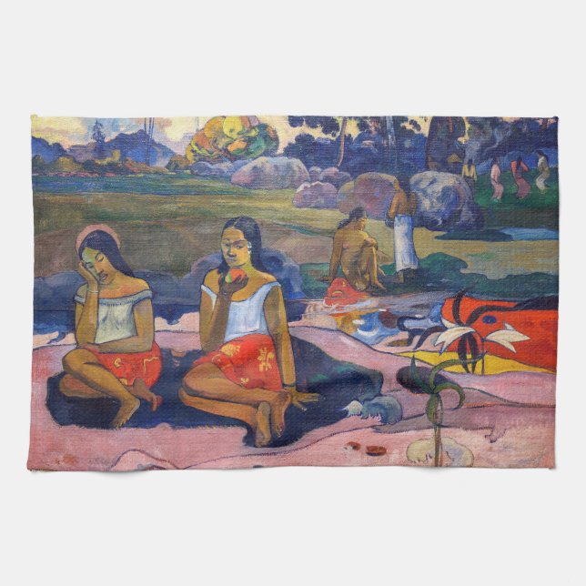 Paul Gauguin - Sacred Spring, Sweet Dreams Tea Towel (Horizontal)