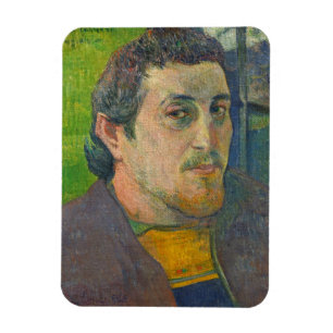 Paul Gauguin Self Portrait dedicated to Carriere Magnet