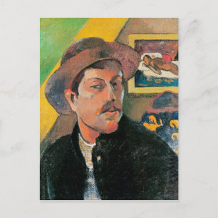 Paul Gauguin Self Portrait in a Hat, 1893-94 Postcard