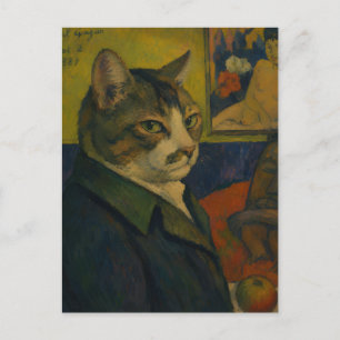 Paul Gauguin Self-Portrait Vol. 2 as a Cat Postcard