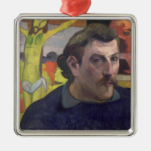 Paul Gauguin   Self Portrait with the Yellow Chris Metal Tree Decoration