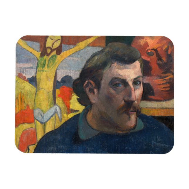 Paul Gauguin - Self-Portrait with Yellow Christ Magnet (Horizontal)