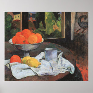 Paul Gauguin Still Life with Bowl of Fruit  Poster