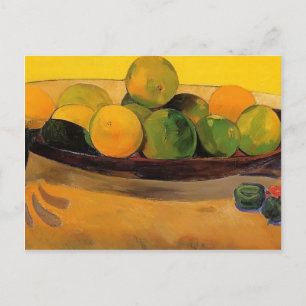 Paul Gauguin: Still life with Tahitian oranges Postcard