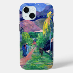 Paul Gauguin - Street in Tahiti iPhone 15 Case