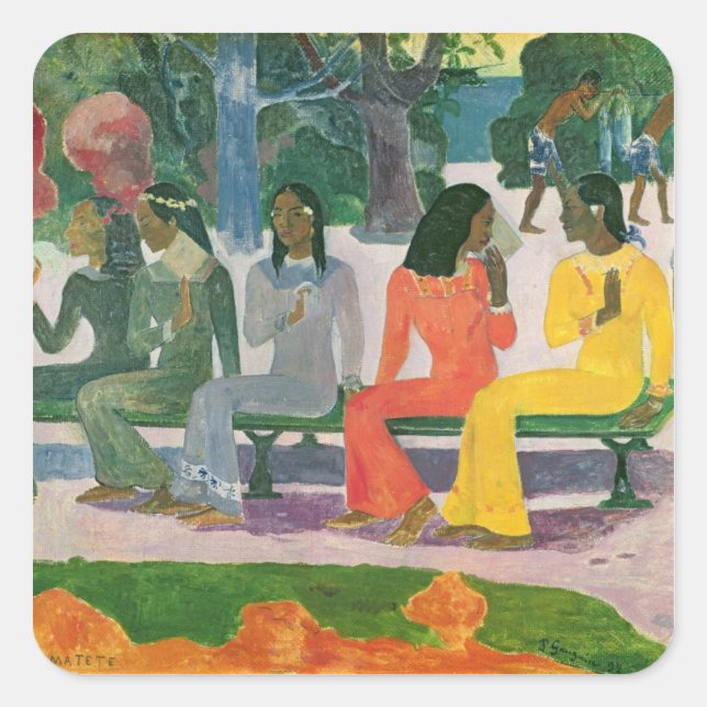 Paul Gauguin | Ta Matete Square Sticker (Front)