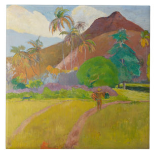 Paul Gauguin - Tahitian Landscape Tile