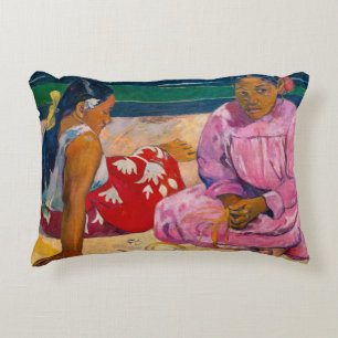 Paul Gauguin - Tahitian Women on the Beach Decorative Cushion