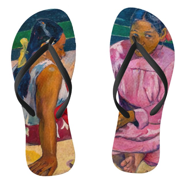 Paul Gauguin - Tahitian Women on the Beach Jandals (Footbed)