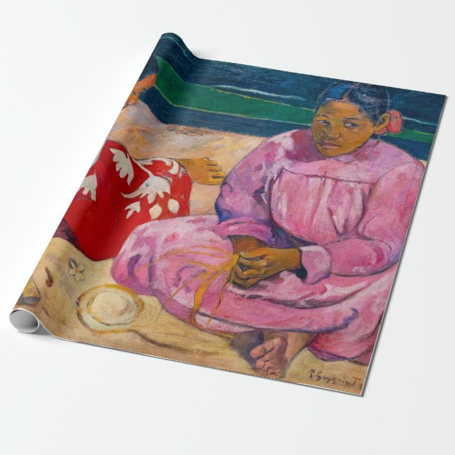 Paul Gauguin - Tahitian Women on the Beach Wrapping Paper (Unrolled)