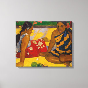 Paul Gauguin - Tahitian Women / Parau Api Canvas Print