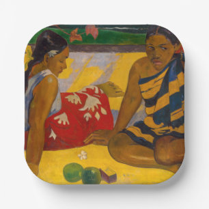 Paul Gauguin - Tahitian Women / Parau Api Paper Plate