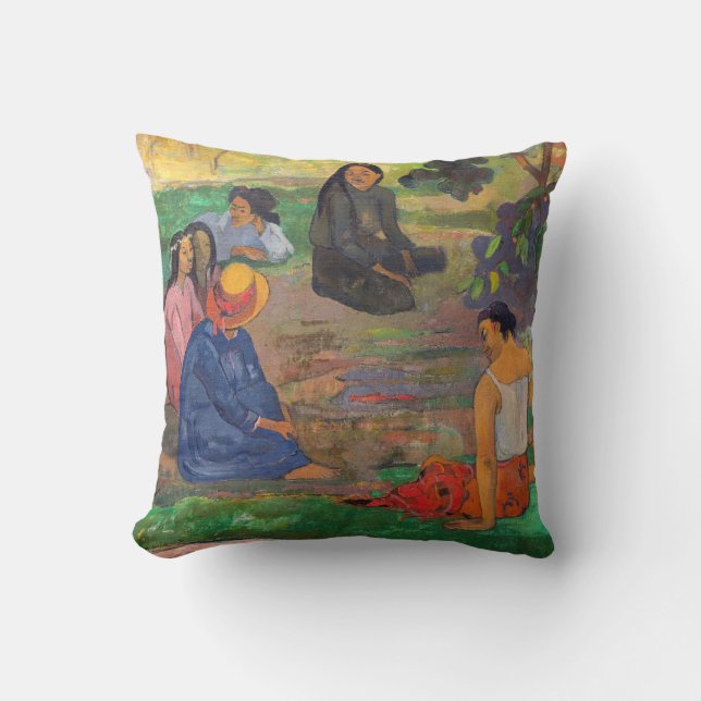 Paul Gauguin - The Conversation / Les Parau Parau Cushion (Front)